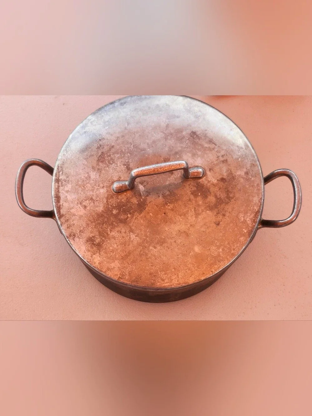 Copper-Colored Dutch Oven Lid - Home Kitchen